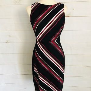WHITE HOUSE BLACK MARKET STRIPE DRESS